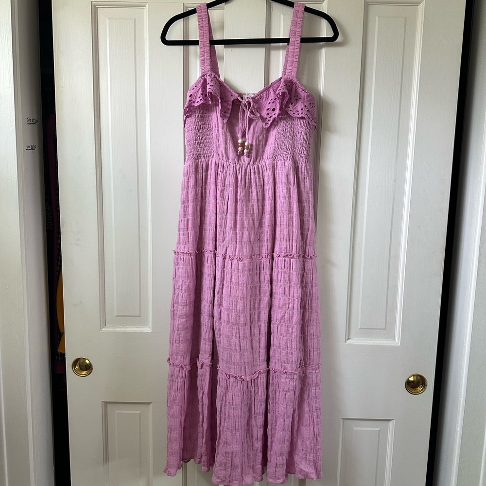 Purple Sleeveless Maxi Dress